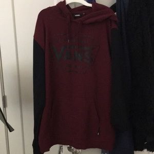 Maroon vans sweatshirt brand new